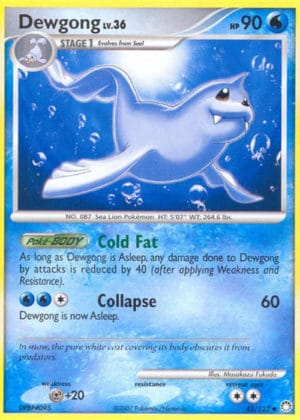 Pokemon Card Dewgong 45 123