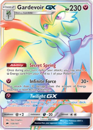 Pokemon Card Gardevoir Gx 155 147