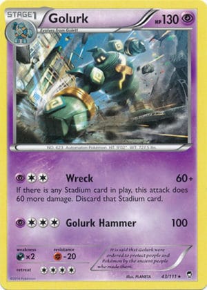 Pokemon Card Golurk 43 111