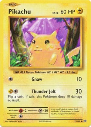 Pokemon Card Pikachu 35 108