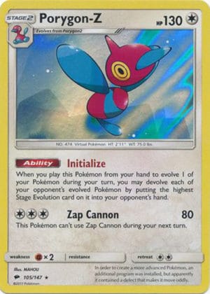 Pokemon Card Porygon Z 105 147