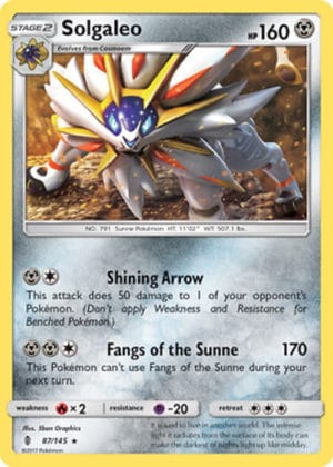 Pokemon Card Solgaleo 87 145