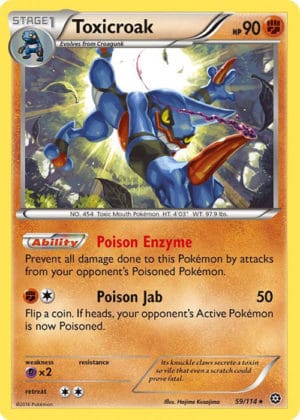 Pokemon Card Toxicroak 59 114
