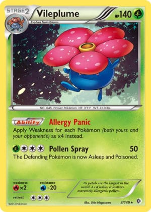 Pokemon Card Vileplume 3 149